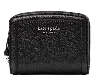 A small black Kate Spade leather wallet